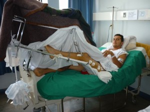 Diego Mauricio Galindo en el Hospital de Valparaíso