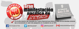 #ColombianosEnElExterior Protestarán por Alza de Impuesto en Pasaportes