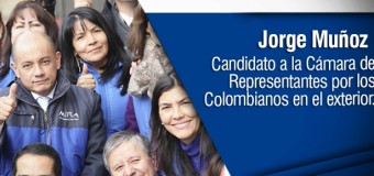Jorge Muñoz candidato a la Cámara de Representantes por los Colombianos en el exterior