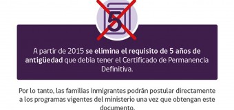 Migrantes con Visa Definitiva podrán postular a subsidios de Vivienda sin esperar 5 años de antigüedad