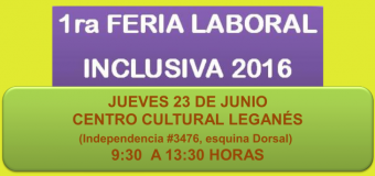 1ra Feria Laboral Inclusiva 2016 comuna de Conchalí